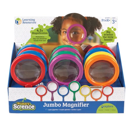 Learning Resources Jumbo Magnifiers, PK12 2775
